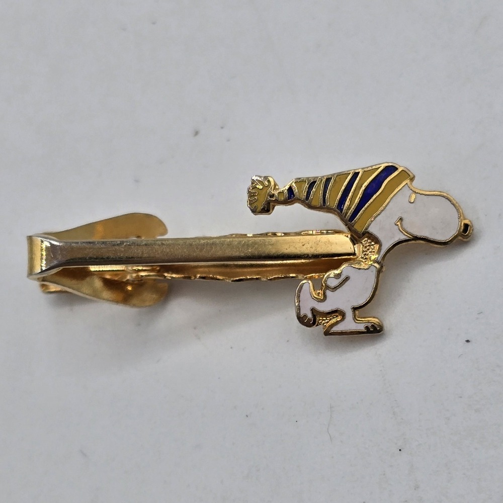 Vintage Snoopy Skater Tie‎ Pin Clip 1970, Aviva Deadstock Retired